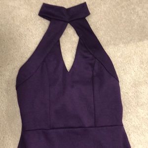 Purple Charlotte Russe halter dress